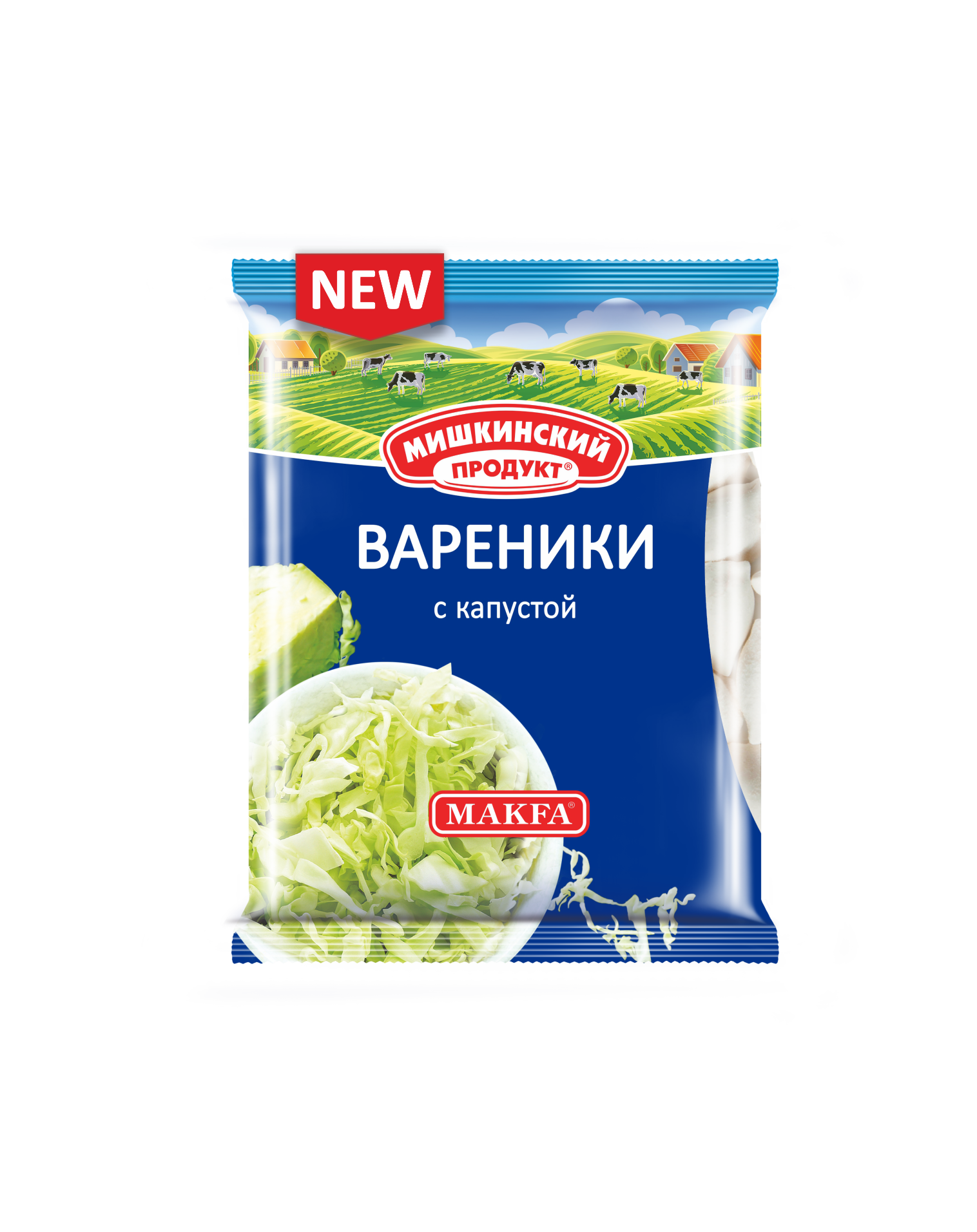 Вареники с капустой, 350 г - Мишкинский продукт